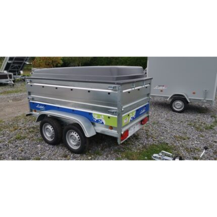Remorque florence 233x132x39 + capot abs + double ridelles